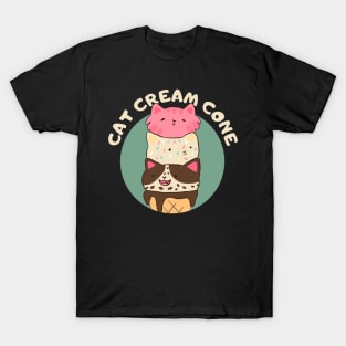 Kawaii Ice Cream Cats T-Shirt